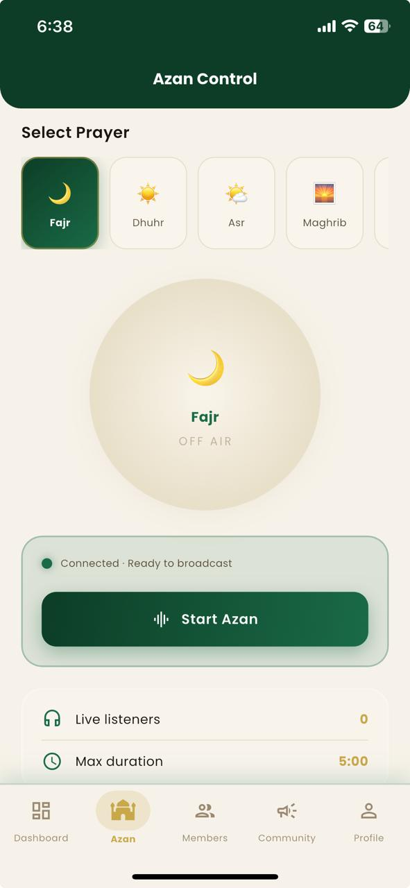 Live Azan